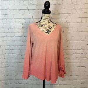 Seven 7 / pink ombré blouse / size large